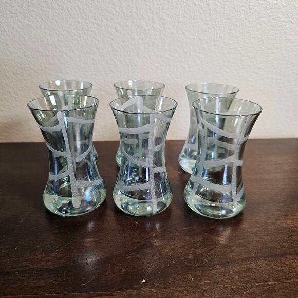 NWOT Vintage Tea Glasses- Set of 6 - Picture 1 of 4